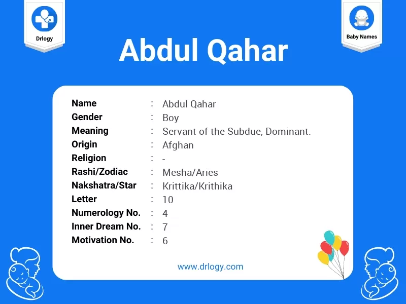 Abdul Qahar Name Meaning